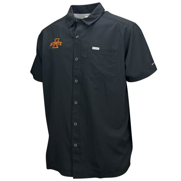 Columbia I-State Black Camp Short Sleeve T-Shirt
